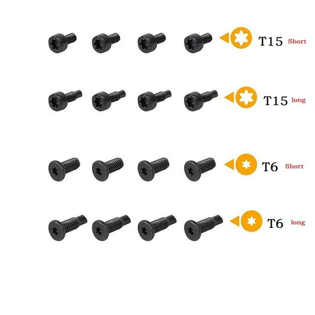 MYG 16Pcs Vis de Sécurité pour Bague Sonnette Tournevis Torx Magnétique T6 T15 Réparation