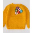 thumbnail image 2 of Woonie Handmade Full Sleeves Floral Design Sweater-Yellow, 2 of 3