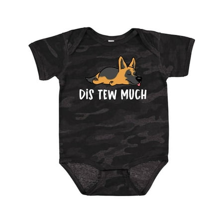 

Inktastic Napping Dis Tew Much German Shepherd Gift Baby Boy or Baby Girl Bodysuit
