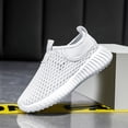 thumbnail image 7 of GPOECD Kids Sneakers Breathable Mesh for Everyday Wear Lightweight Comfortable Sports Shoes Athletic Shoes White,33, 7 of 7