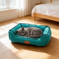 thumbnail image 5 of Eoozwa Dog Bed for Large Medium Small Dogs, Rectangle Washable Sleeping Puppy Bed, Soft Calming Cat Beds for Indoor Cats, Orthopedic Pet Sofa Bed, Anti-Slip Bottom, 5 of 7
