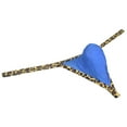 thumbnail image 3 of Botmois Men's Leopard Bordered Underwear Soft Thin Ice Silk Hipster G-string Micro Thong Blue XL, 3 of 3