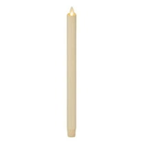 Luminara Taper Candle: Unscented Flameless Taper Candle with Timer (15" Ivory)