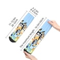 thumbnail image 4 of Silaia Bluey Print Adult Socks,Ankle Athletic Running Socks,Cushioned Breathable Low Cut Sports Tab Socks for Men and Women,Moisture-Wicking Crew Socks, 4 of 7