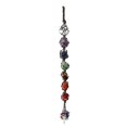 thumbnail image 1 of 7-colored chakra stones, natural crystal car hanging pendant, 1 of 5