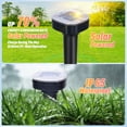 thumbnail image 3 of 4 Pack Mole Repellent Solar Powered, Snake & Skunk & Vole & Gopher & Armadillo & Rabbit & Groundhog & Chipmunk & Raccoon Repellent for Yard, IP65 Waterproof Ultrasonic Deterrent for Lawns Garden, 3 of 9