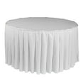 thumbnail image 2 of Your Chair Covers - 17 ft x 29 Inch Polyester Pleated Table Skirt White, 2 of 3