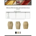 thumbnail image 2 of MixMatchy Women's Millennium Office Pencil Skirt with Double Button Closure, 2 of 3