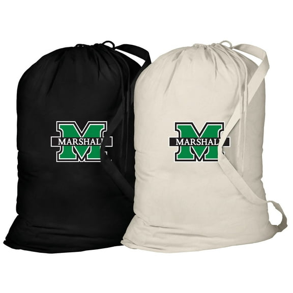 Marshall University Laundry Bags 2Pc SET of  Marshall Clothes Bags - A TOP GIFT