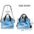 thumbnail image 3 of Lunch Bag Portable Crossbody Meal Bag Cooler Bag Insulated Lunch Bag Food Bag Handheld & Crossbody Design Beautiful Cartoon Blue Sky, 3 of 6