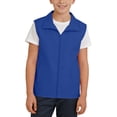 thumbnail image 4 of Jalioing Toddler Kids Outdoor Vest Boys Girls Solid Color Zip Up Collared Vest Casual Summer Travelling Vest with Pocket, 4 of 8