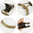 thumbnail image 4 of 40pcs Curtain Rings with Clips 32mm Curtain Rings with Clips Bronze Metal Curtain Rings Curtain Hooks Curtain Clips for Curtain Rod Metal Rod, 4 of 5