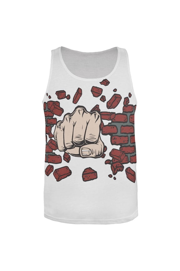 Break the Brick Wall All Over Adult Tank Top - Large