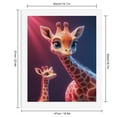 thumbnail image 2 of Paint By Numbers Kit for Adults Beginner - DIY Cute Cartoon Giraffe Duo Canvas Painting Kits for Adults, Frameless Paint By Number for Adults for Home Wall Decor 16x20 Inch, 2 of 7