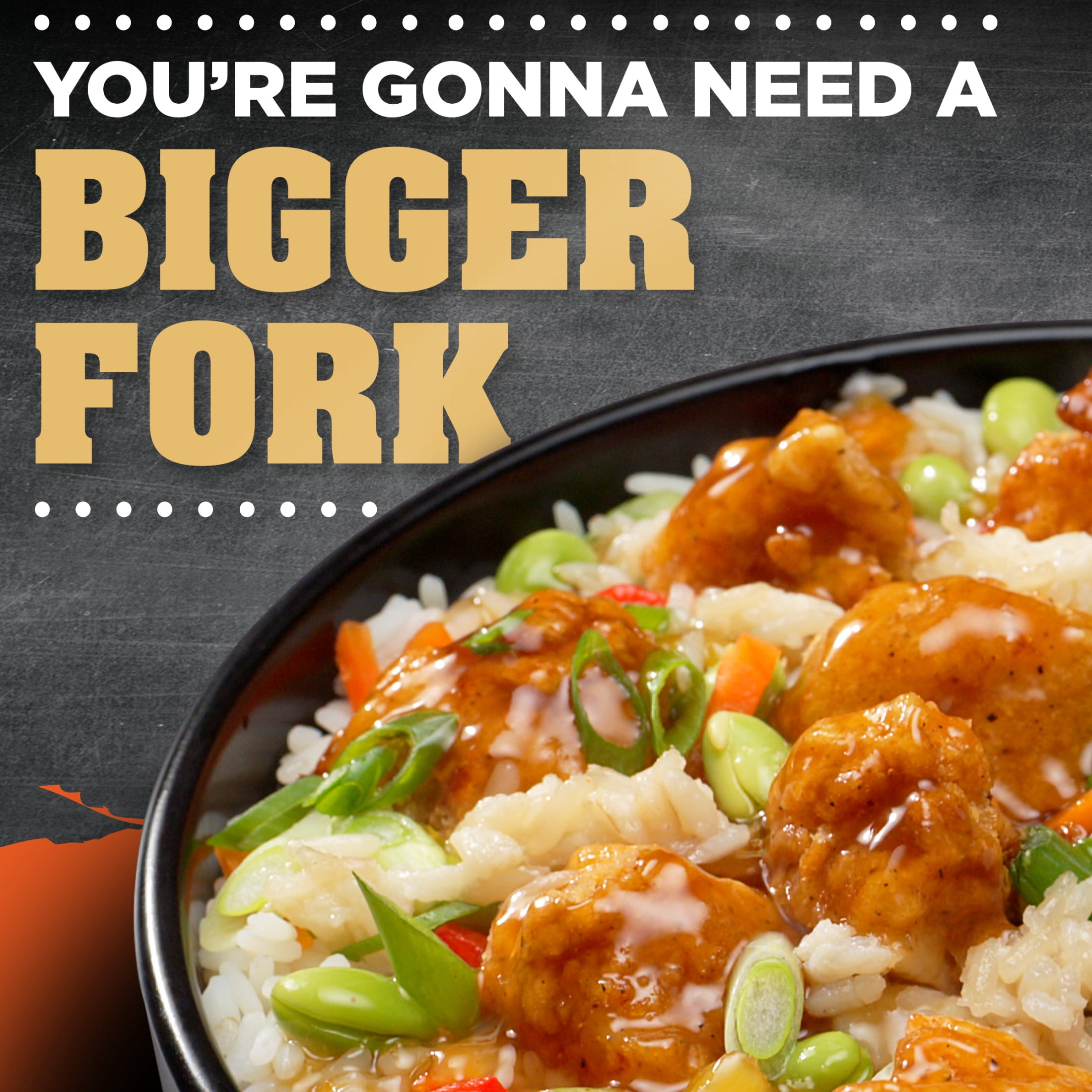 Devour Big Bowl Spicy Fried Chicken with Sweet and Spicy Glaze, 14 oz Box