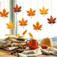 thumbnail image 3 of Thanksgiving Hanging Decorations 2-piece Thanksgiving decoration set: Maple Leaf Ornament, 3 of 5