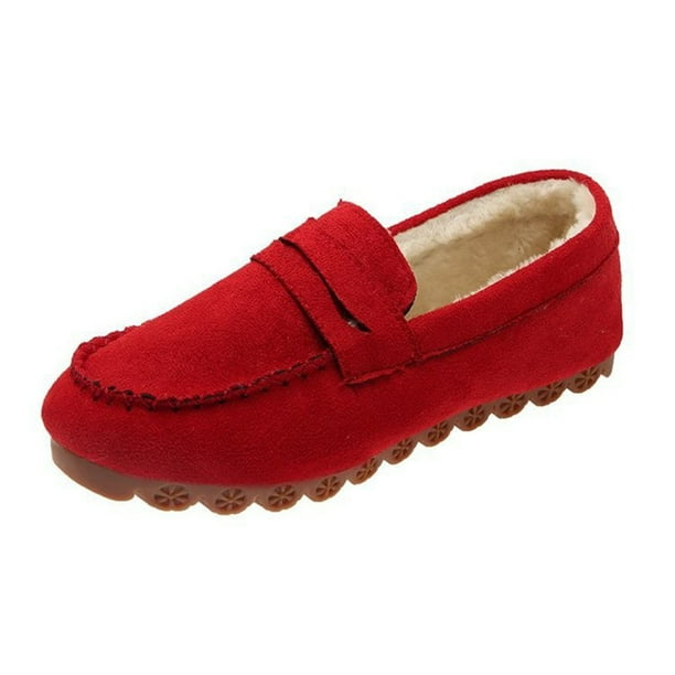 Zapatos para mujer, modernos e informales, de invierno, cómodos y cálidos, mocasines de un solo pie, de piel de vaca, suela suave y terciopelo, zapatillas para correr, botas vaqueras.