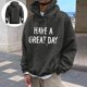 thumbnail image 1 of MHFRRA Sudadera con Capucha Gráfica Divertida, Informal, Cómoda y con Estampado de Letras para Uso Diario y Actividades Al Aire Libre Gris oscuro, 1 of 6