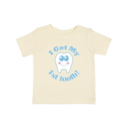 

Inktastic I Got My First Tooth Baby Boy Gift Baby Boy or Baby Girl T-Shirt
