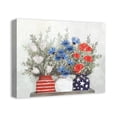 thumbnail image 2 of Creative Products Patriotic Flowers Mason Jar 20 x 16 Canvas Wall Art, 2 of 5