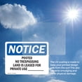 thumbnail image 6 of (2 Pack) Posted No Trespassing Land Is Leased For OSHA Notice Sign, 6 of 7