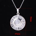 thumbnail image 4 of Pendentif Perle en Pierre Naturelle Quartz Argent Couleur Collier Femmes Hommes, 4 of 6