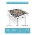 thumbnail image 5 of Quilts Queen Size, Boho Chic Ethnic Soft Comforter Bedding Set for Bed, Orange Blue Vintage Tribes Lightweight Quilted Bedspread with Pillow Cover(2 Pieces) for All Season, 90x96 Inch, 5 of 6