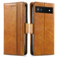 thumbnail image 3 of Case for Google Pixel 6A Cover Leather Wallet Folio Case Book Design Flip Magnetic Closure - Yellow, 3 of 5