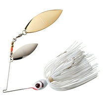 BOOYAH Blade Double Willow Spinnerbait Snow White 3/8 oz.