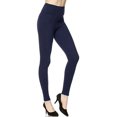 thumbnail image 5 of Kuda Moda Women 3 inch Wide Waistband Full Length Ankle Legging Pants Yoga Sports, 5 of 6
