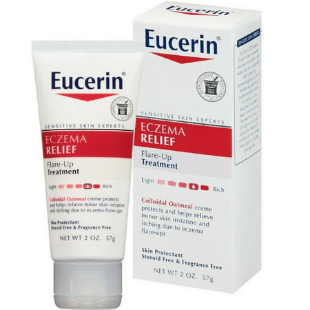 Eucerin Eczema Relief Flare-Up Treatment Creme 2 oz (Pack of (Best Eczema Cream Over The Counter)