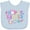 Blue, variant on Inktastic Happy Easter with Bunny Face and Easter Eggs Girls Baby Bib