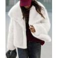 thumbnail image 4 of PRETTYGARDEN Womens Winter Coats Trendy Long Sleeve Furry Faux Fur Jackets Button Lapel Warm Fall Outwear with Pockets, 4 of 9