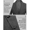 thumbnail image 4 of COOFANDY Mens Blazer Casual Fitted Sport Coats Western Summer Weeding Party Suit Jackets, 4 of 6