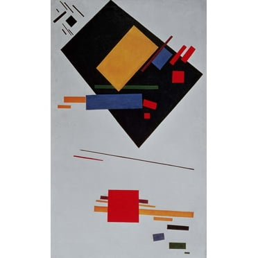 Malevich "Suprematist Composition" (1915) Glossy Poster