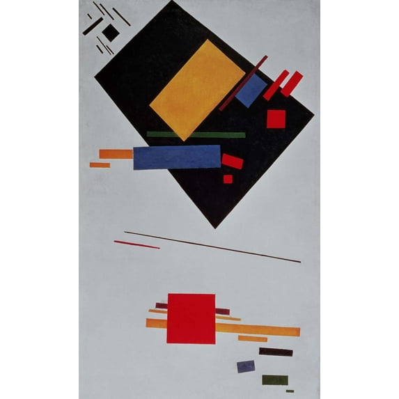 Malevich "Suprematist Composition" (1915) Glossy Poster