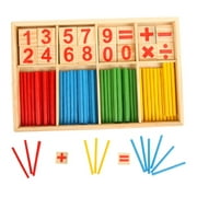 Herrnalise ROLLBACK Montessori Toys for Toddlers, Wooden Math Number Blocks Counting and Manipulative Toys, Basic Math Game Preschool Learning Educational Materials for Toddlers 2 - 5 year old Kid