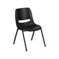 thumbnail image 3 of Bowery Hill Chaise Empilable Ergonomique en Coquille, Noire, 3 of 9