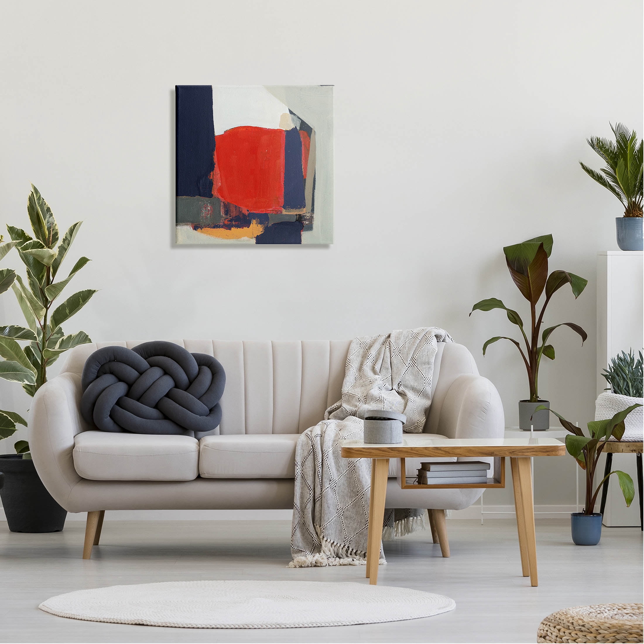 Stupell Industries Primary Blocked Geometric Shapes Painting Gallery Wrapped Canvas Print Wall Art, Design by Terri Burris