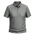 thumbnail image 2 of Men's Polo Shirts Short Sleeve Cooling Lightweight Collared Golf Shirts Men's Casual Shirts Business Casual Shirts Green L, 2 of 5
