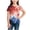 Coffee, variant on Cethrio 4th of July T-shirts for Girl, Casual Crew Neck Party Short Sleeve Summer Tops Beige Size 6