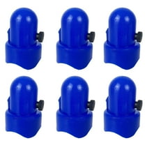 Blue Plastic Caps for Trampoline Poles 6 Pack Durable Fit for Jumping Bed Posts