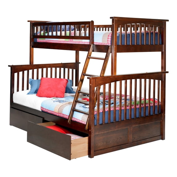 Atlantic Furniture Columbia Twin over Full Bunk Bed
