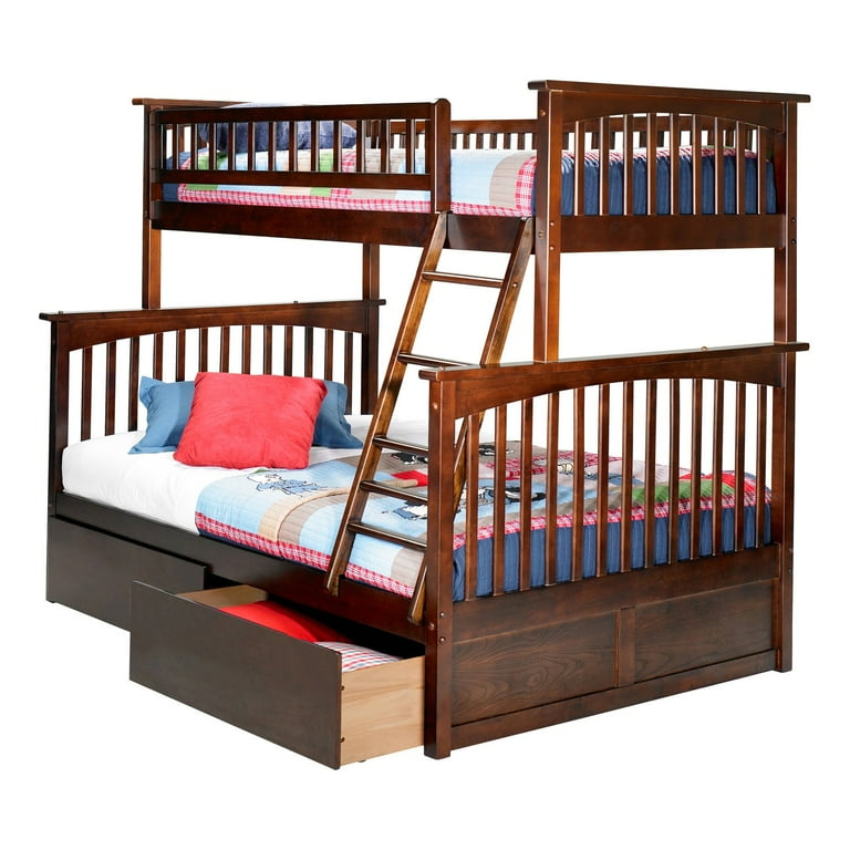 Atlantic Furniture Columbia Twin over Full Bunk Bed Walmart