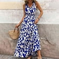 thumbnail image 5 of Drses Women Summer Dresses Casual Sleeveless Maxi Dresses Cute Floral Long Dress Wedding Guest Dress, 5 of 8
