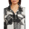 thumbnail image 4 of Jason Maxwell Women's and Women's Plus Size Plaid Button Down Shacket, Sizes S-3X, 4 of 5