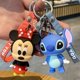 thumbnail image 2 of Disney Mickey Mouse Stitch Figure Keychain Ring PVC Cartoon Animal Anime Minnie Action Figure Model Gift Girl Children Kids Toys Gao Jinjia LED, 2 of 2