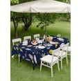 thumbnail image 4 of Outdoor Tablecloth with Umbrella Hole for Patio/Picnic/Party/Camping, Blue Space Waterproof Table Cloth Rectangle Table Cover Washable, Cartoon Cute Spaceship Planet Star Funny (60"x 84"), 4 of 8