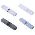 thumbnail image 3 of Maytalsory Tooth Brush Toothpaste Storage Box with Lid Portable Smooth Cases Chopsticks Forks Organizer Travel Office Party Transparent White 1Set, 3 of 6