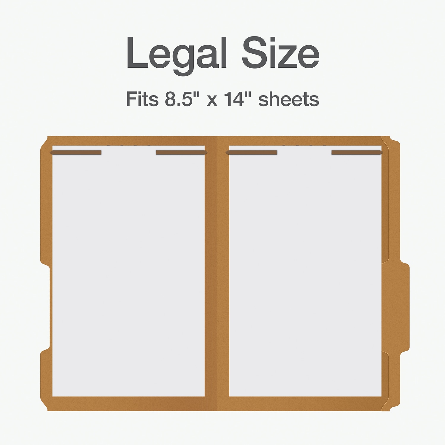 Pendaflex Heavy Duty File Folder 1-Tab Legal Size Brown Kraft 50/Box (1007044)
